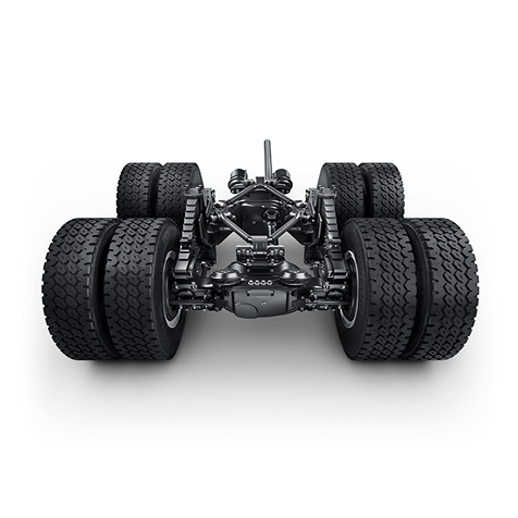 កង់ឡានប្រាំមួយគ្រាប់តម្រាបគ្នា, ទំហំធំនៅលើផ្ទៃស